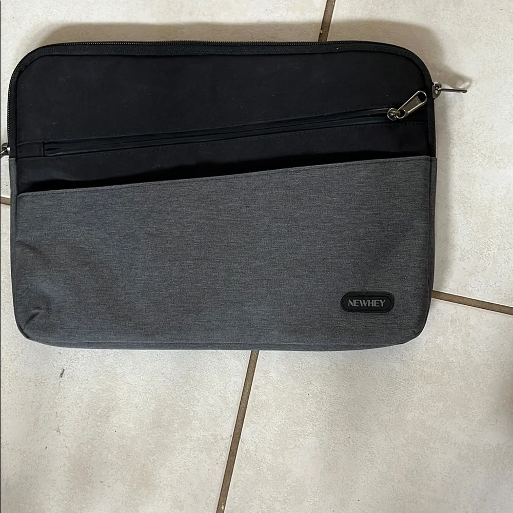 Black and Gray Men's Laptop Bag